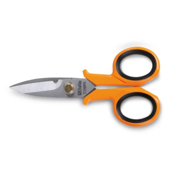 Forbici per Elettricisti Lame Diritte in Acciaio Inossidabile con Microdentatura
