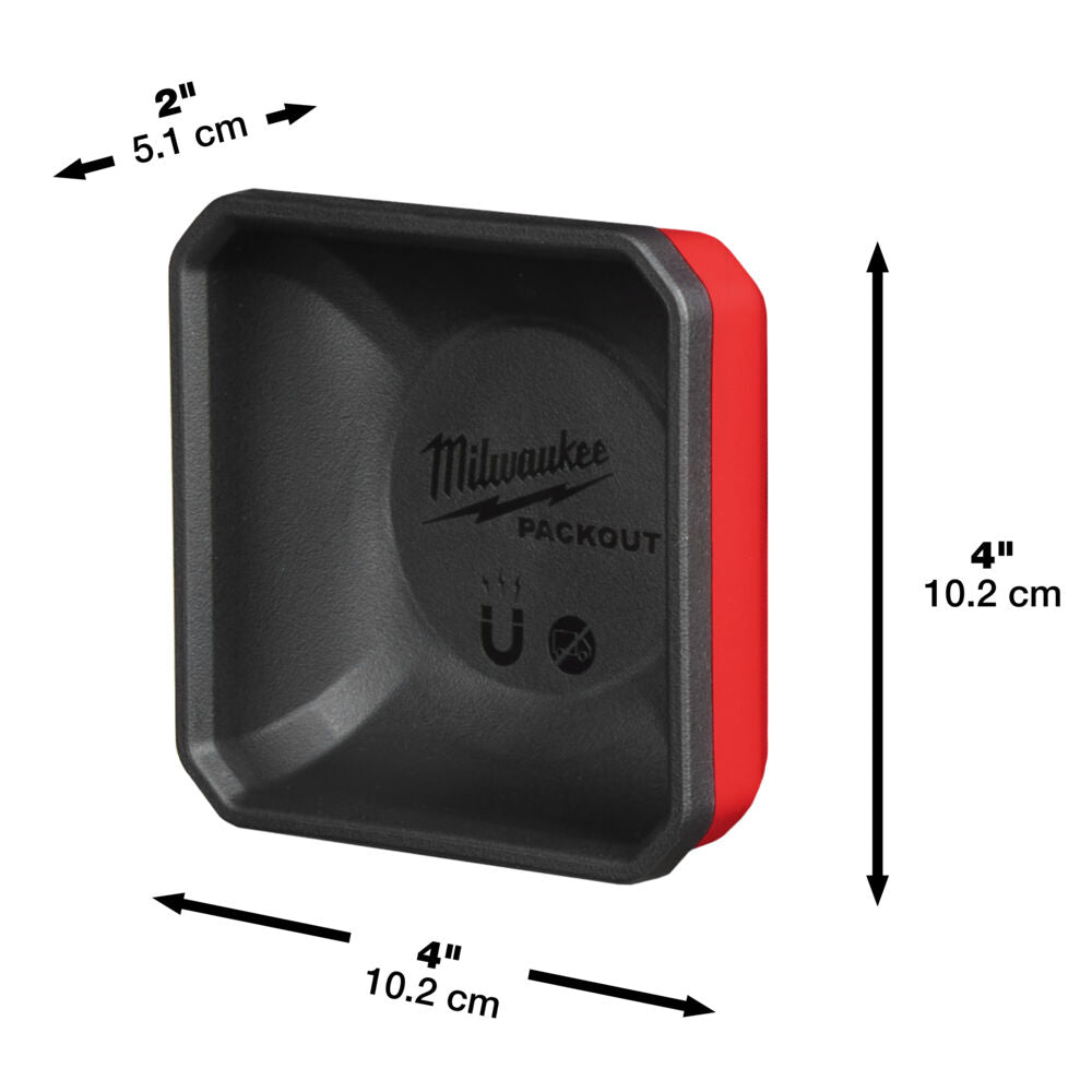 Milwaukee cestino magnetico 10x10 - PACKOUT™ Magnetic Bin 10 x 10 cm