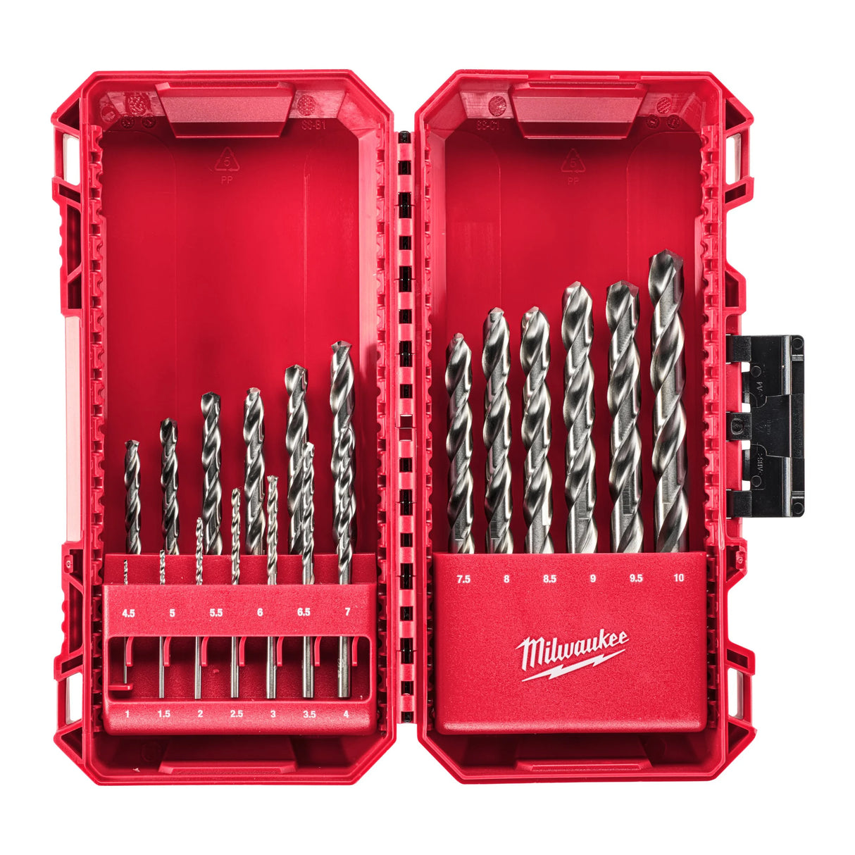 Milwaukee Set Punte HSS-G Thunderweb PZ.19