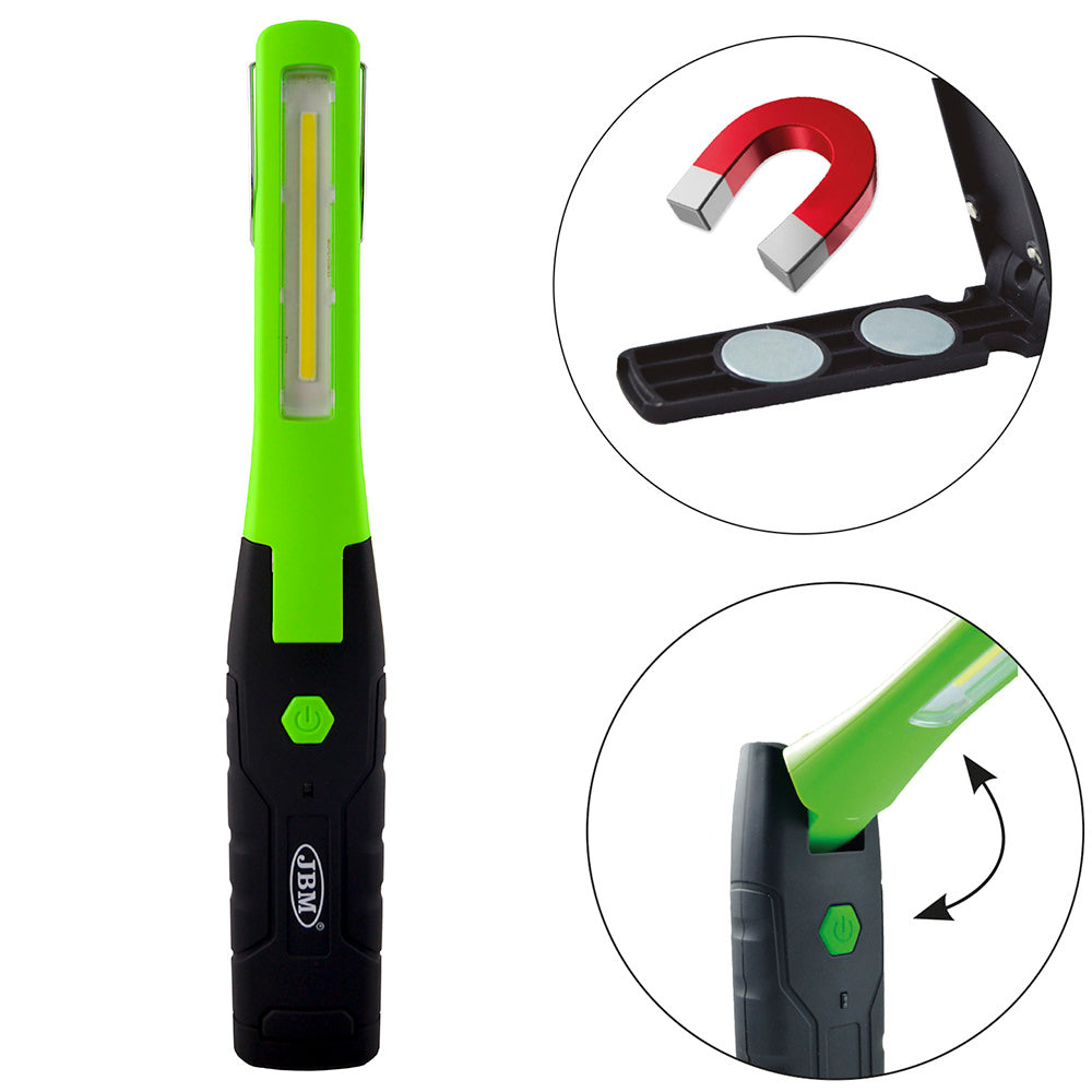 JBM Lampada Led Portatile con Base Magnetica Articolata - 170LM