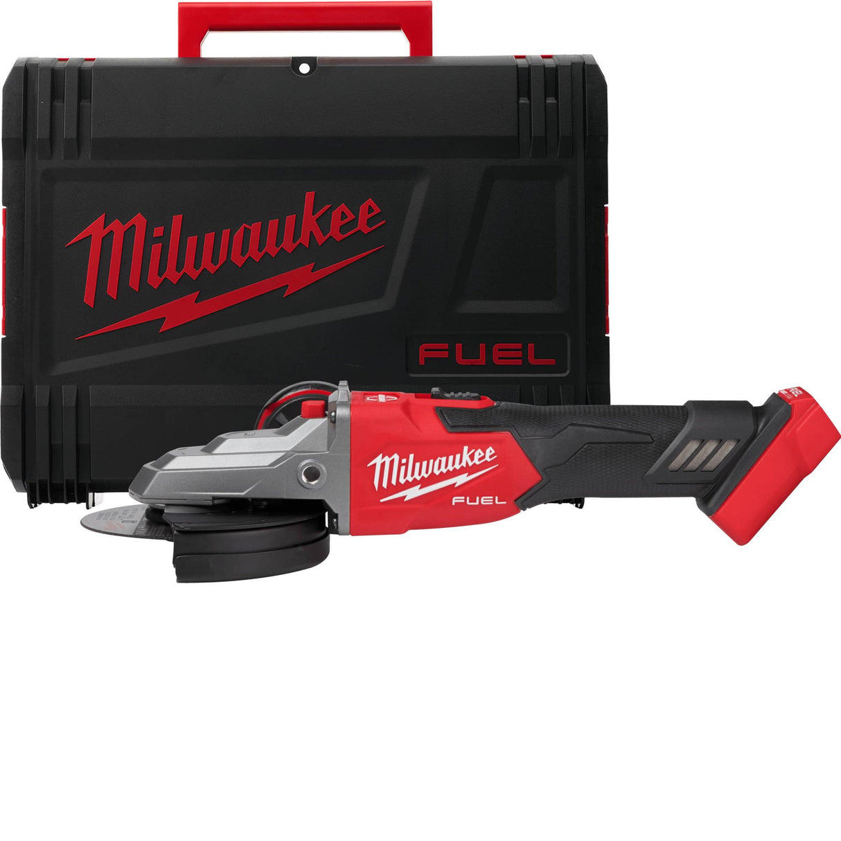 Milwaukee smerigliatrice angolare 125 mm a testa piatta con interruttore a slitta e freno M18 FUEL™