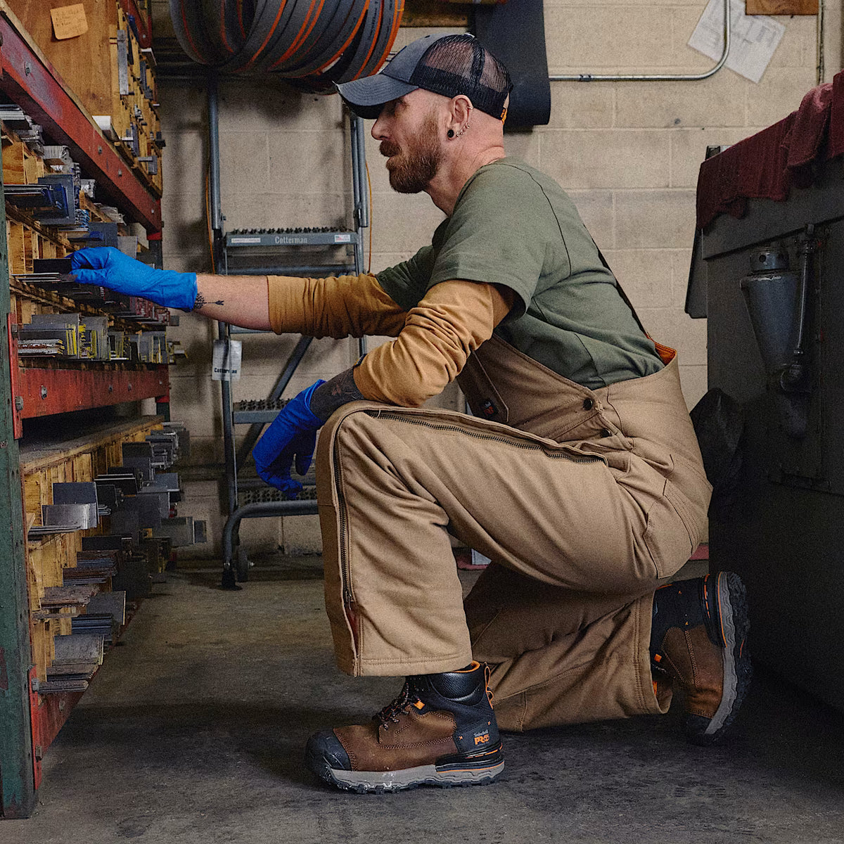 Timberland Scarponcino da Lavoro Impermeabile con Punta in Composito