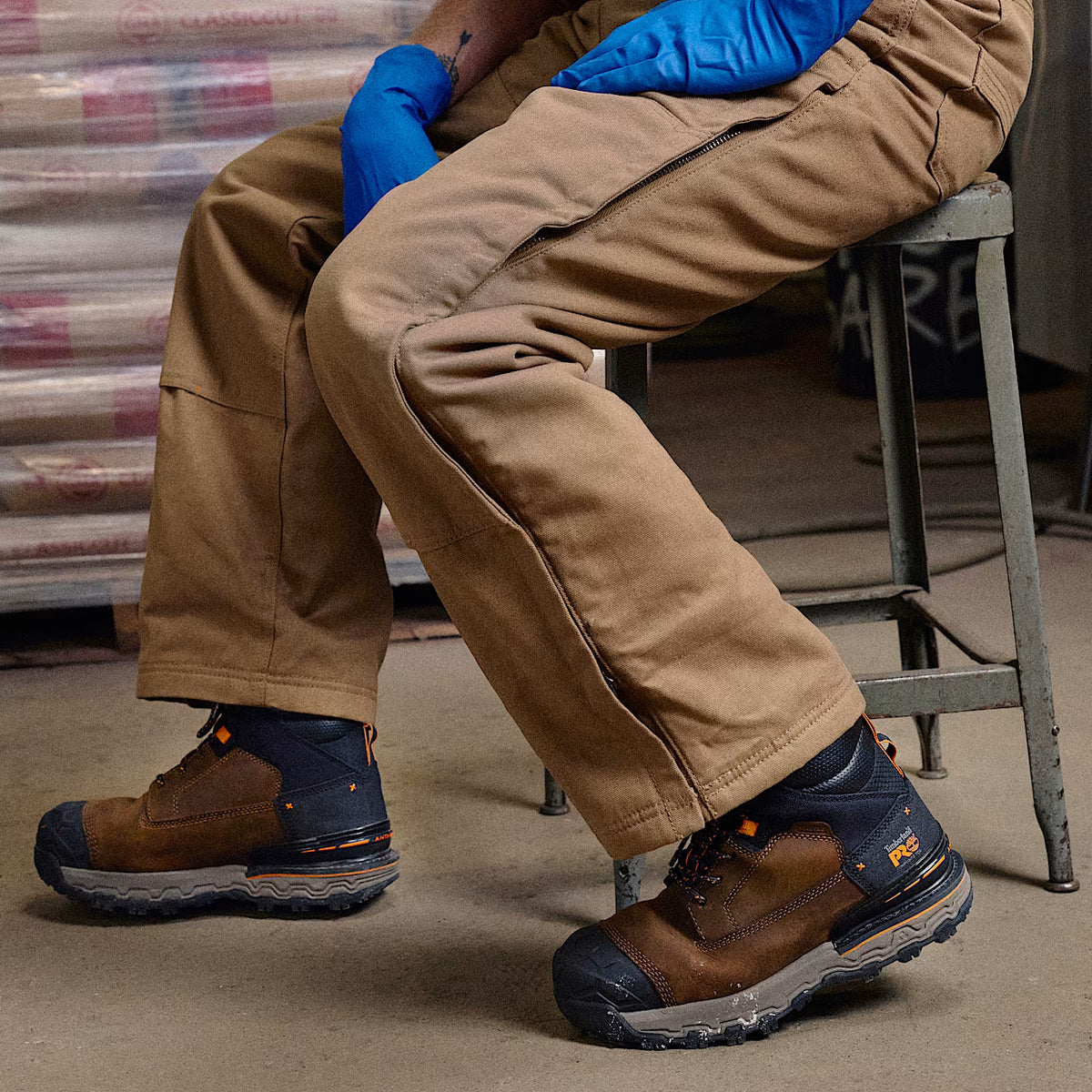 Timberland Scarponcino da Lavoro Impermeabile con Punta in Composito