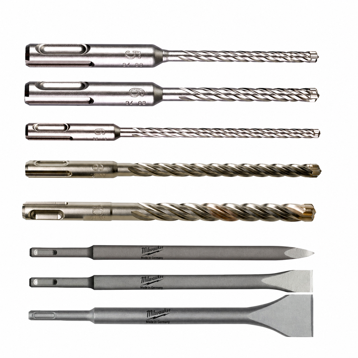 Milwaukee Set Punte e Scalpelli PZ.8
