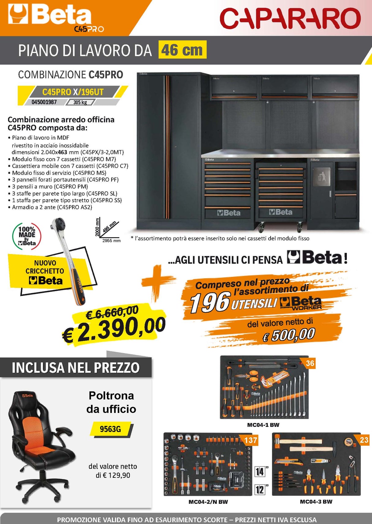 Arredamento Officina C45PRO X/196UT
