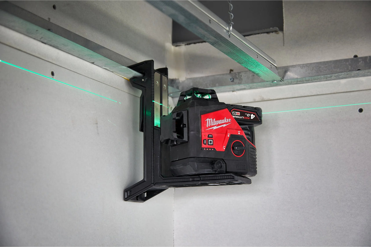 Milwaukee laser lineare verde M12™ a 3 linee 360°