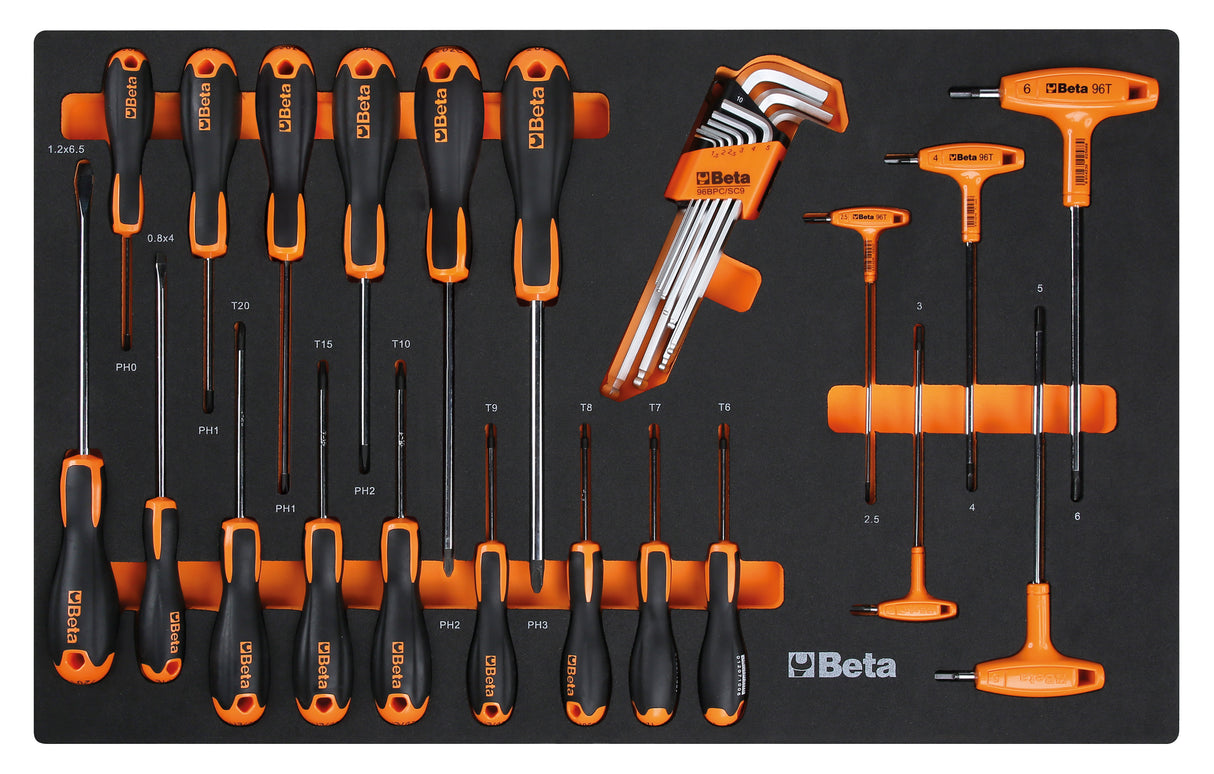 Cassettiera RSC24 con assortimento di 223 utensili Automotive- Beta