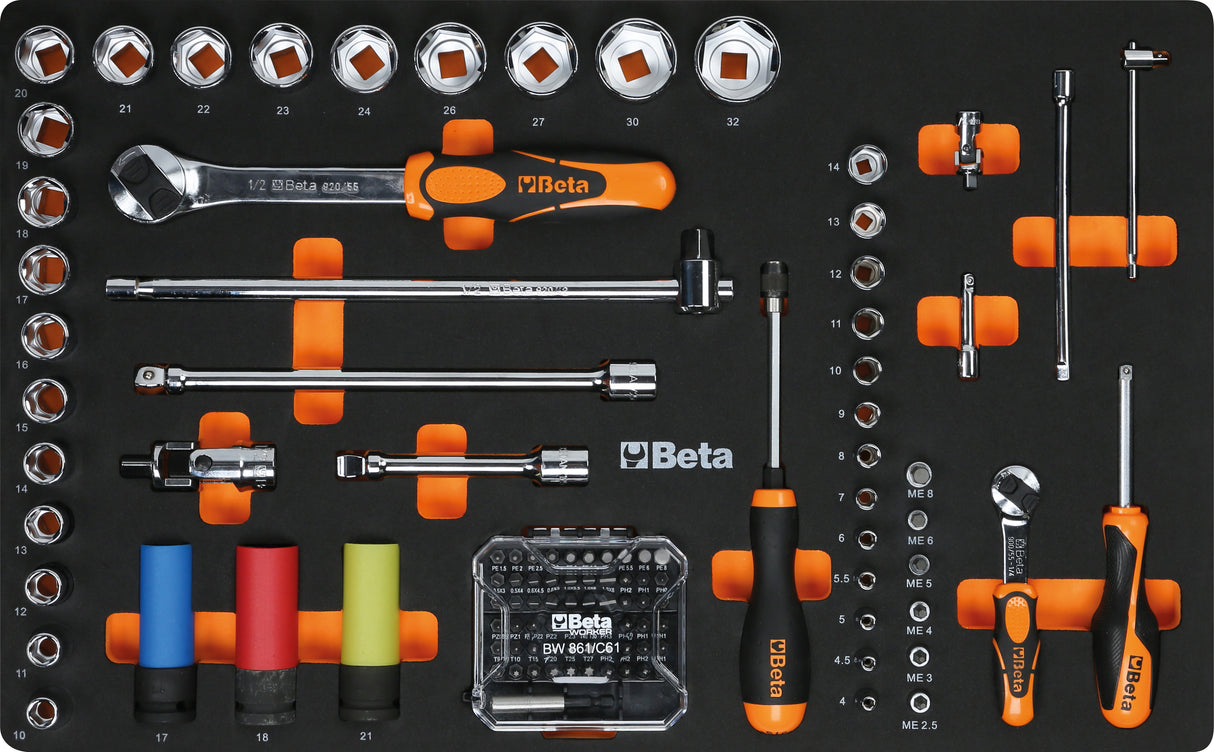Cassettiera RSC24 con assortimento di 223 utensili Automotive- Beta