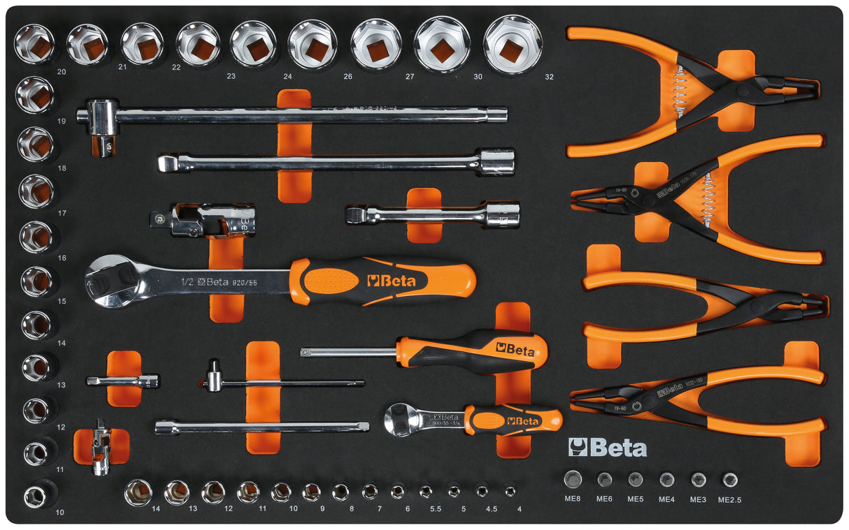 Cassettiera RSC24 con assortimento di 224 utensili Industria - Beta