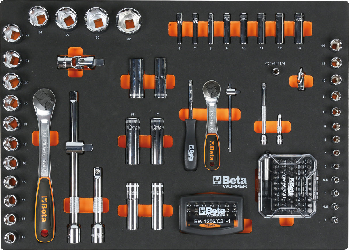 Cassettiera mobile Beta con assortimento - BW C04BOX-A VU