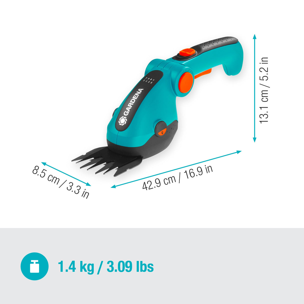 Set forbici a batteria Gardena - 9888-20