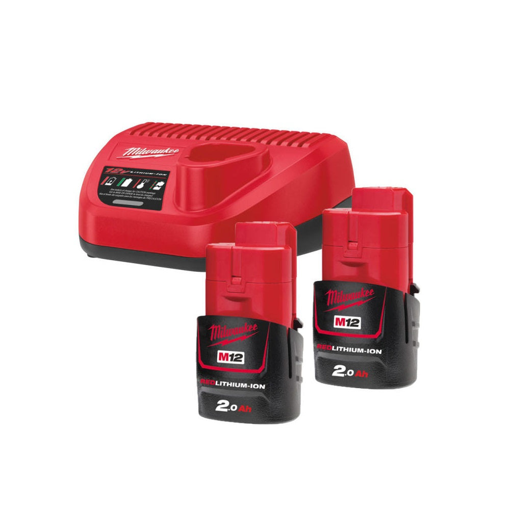 Milwaukee energy Kit M12™ 2 x 2.0 Ah (12V)
