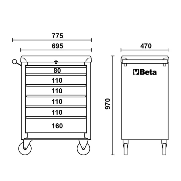 Cassettiera Beta C04BOX