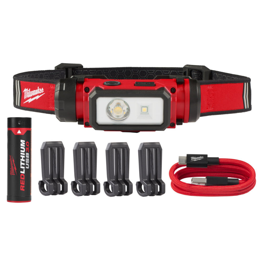 Milwaukee torcia frontale ricaricabile USB 600L