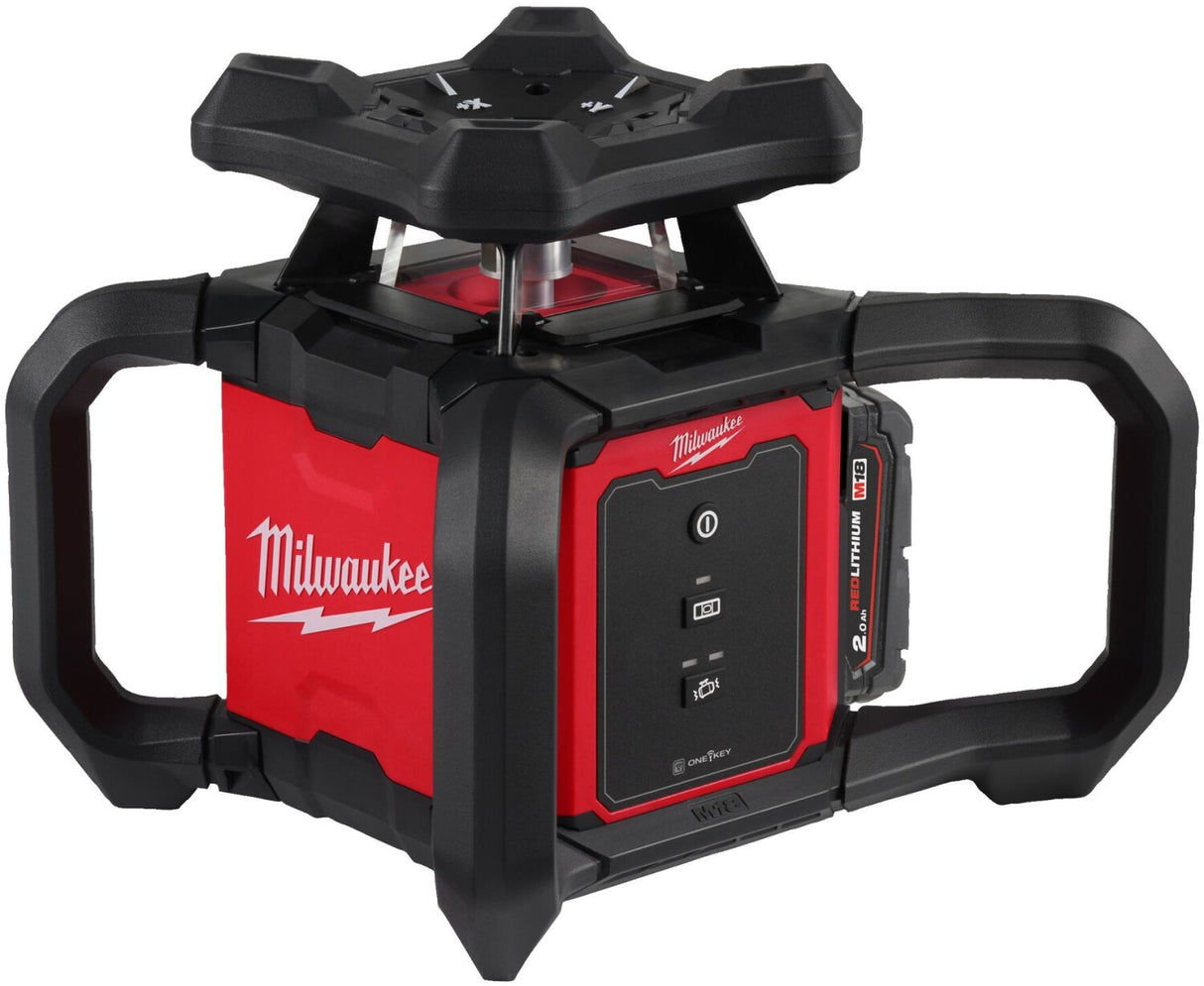 Milwaukee livella laser rotante M18™ 600 m raggio orizzontale rosso con ONE-KEY™