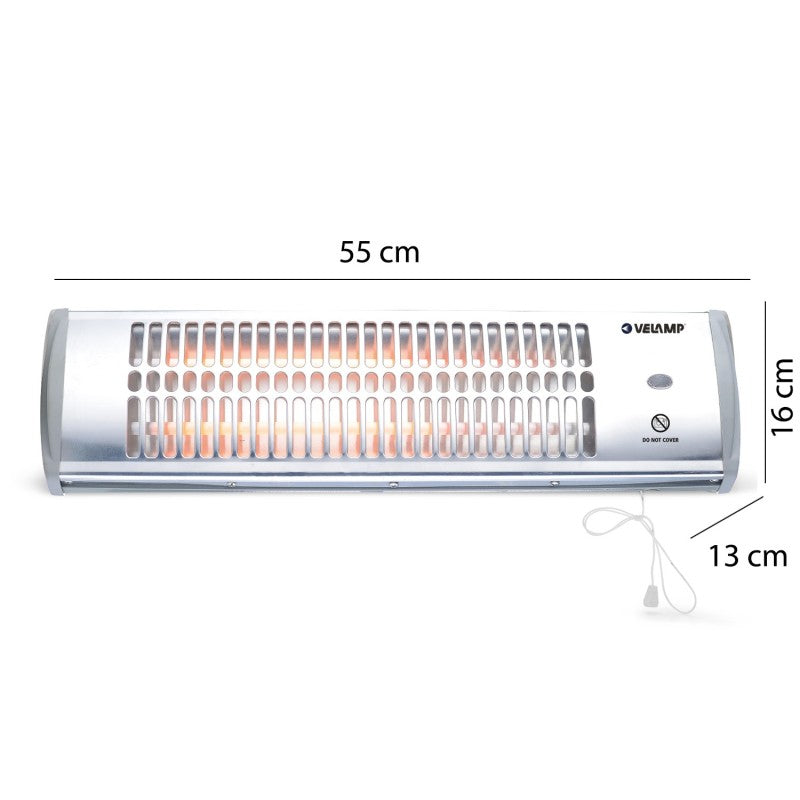 Stufetta a muro al quarzo 1200W