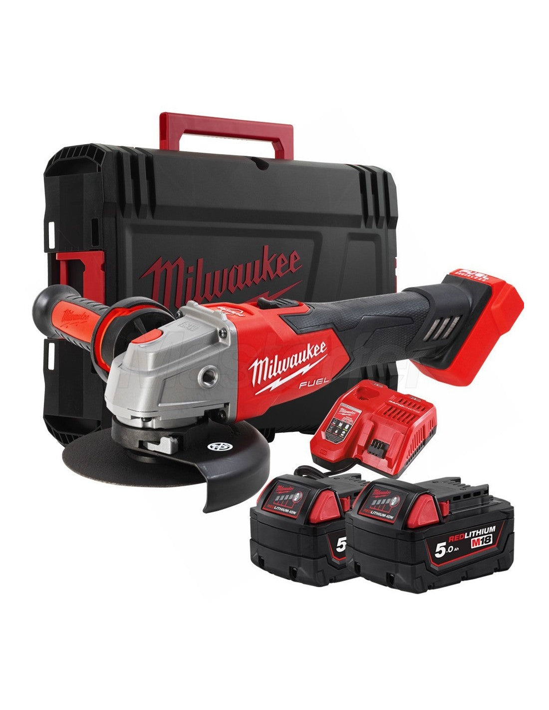 Milwaukee smerigliatrice angolare 125 mm con interruttore a slitta e freno M18 FUEL™