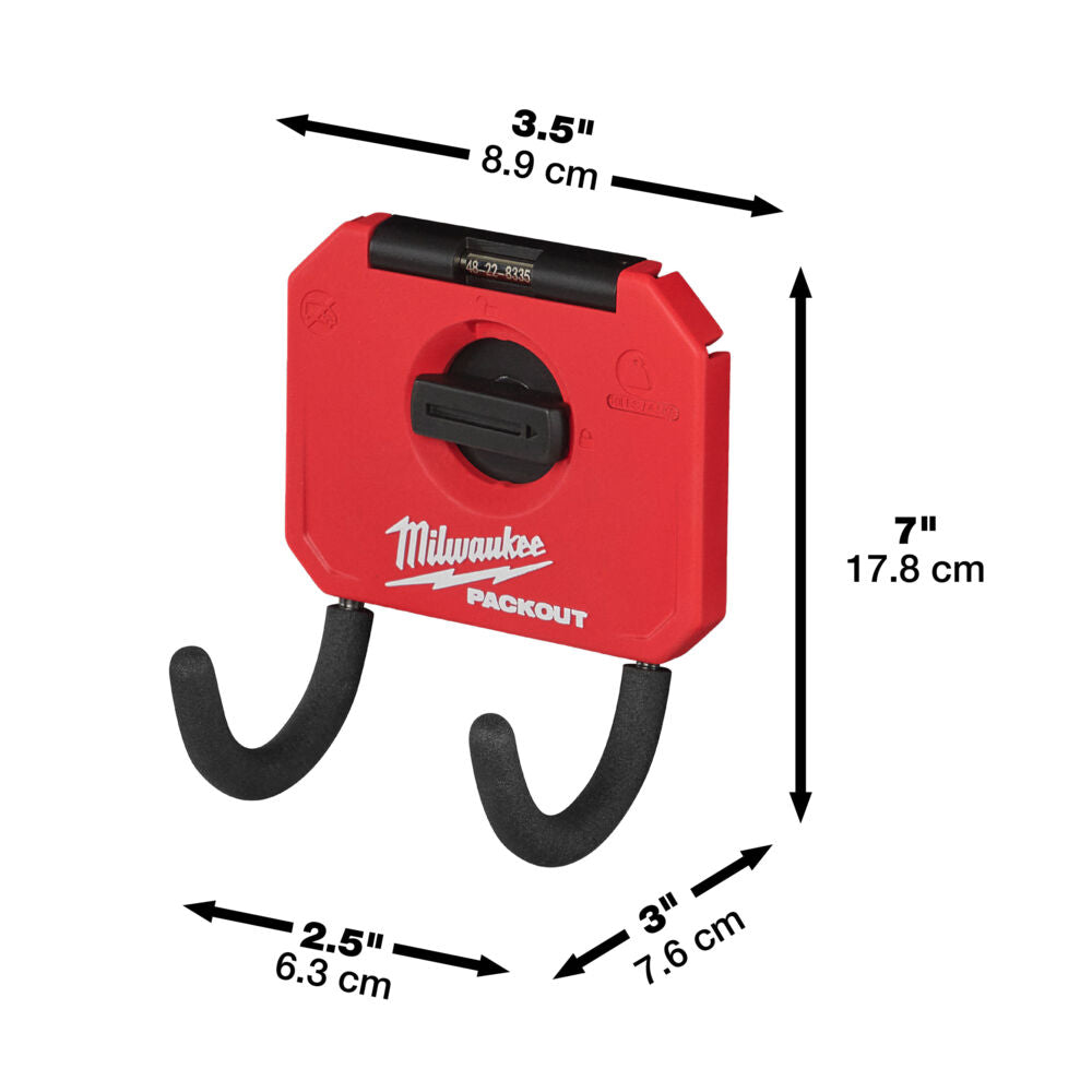 Milwaukee ganci di stoccaggio - PACKOUT™ Small Curved Utility Hook