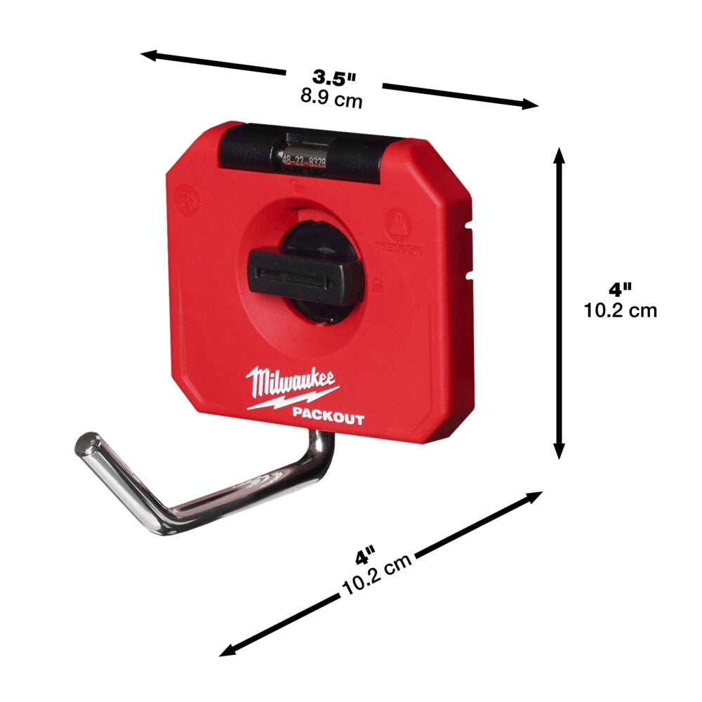 Milwaukee ganci di stoccaggio - PACKOUT™ Small Single Straight Hook