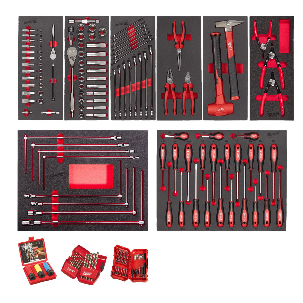 Milwaukee Kit Carrello Rosso CP7 C/ASS