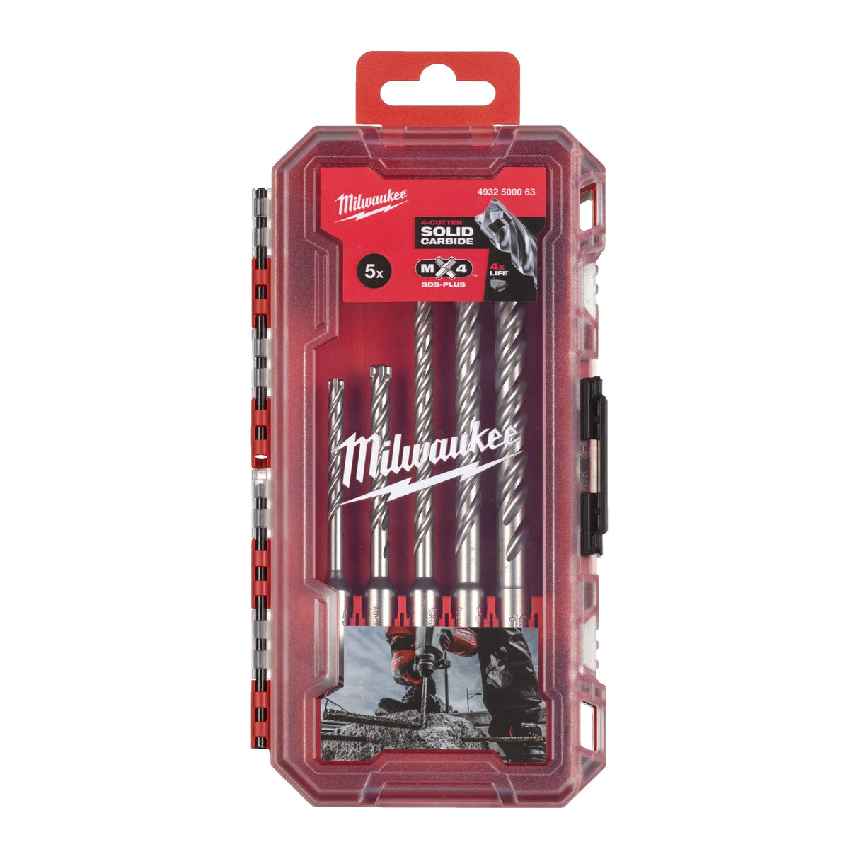 Milwaukee Set Punte SDS PLUS MX4 PZ.5