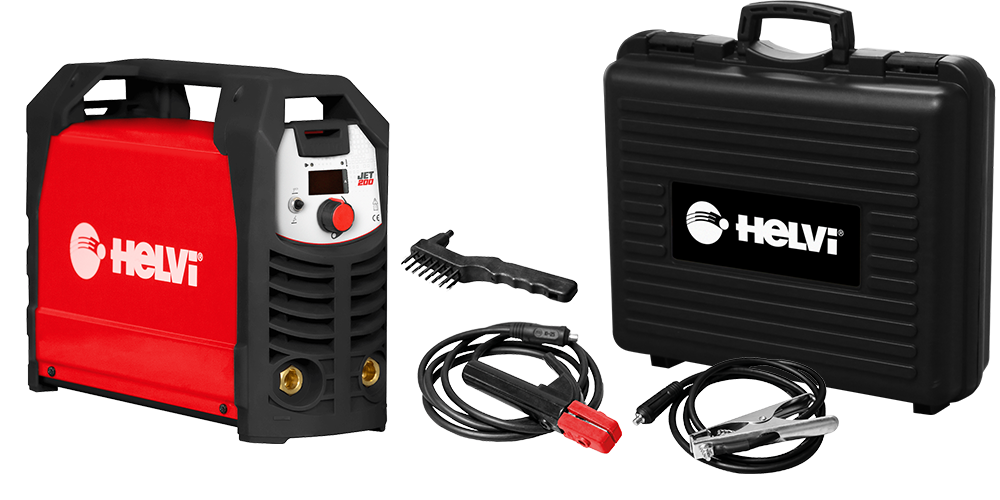 Helvi saldatrice inverter Jet 200 + KIT valigia antiurto