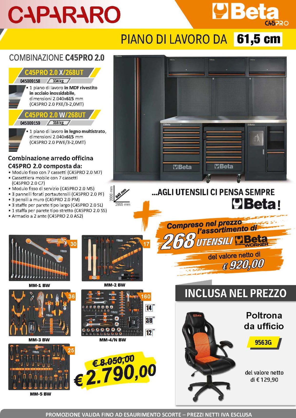 Arredamento Officina C45PRO 2.0/268UT