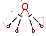 Tirante Catena 4 Bracci Self-Locking Ø 8 mm 2 m