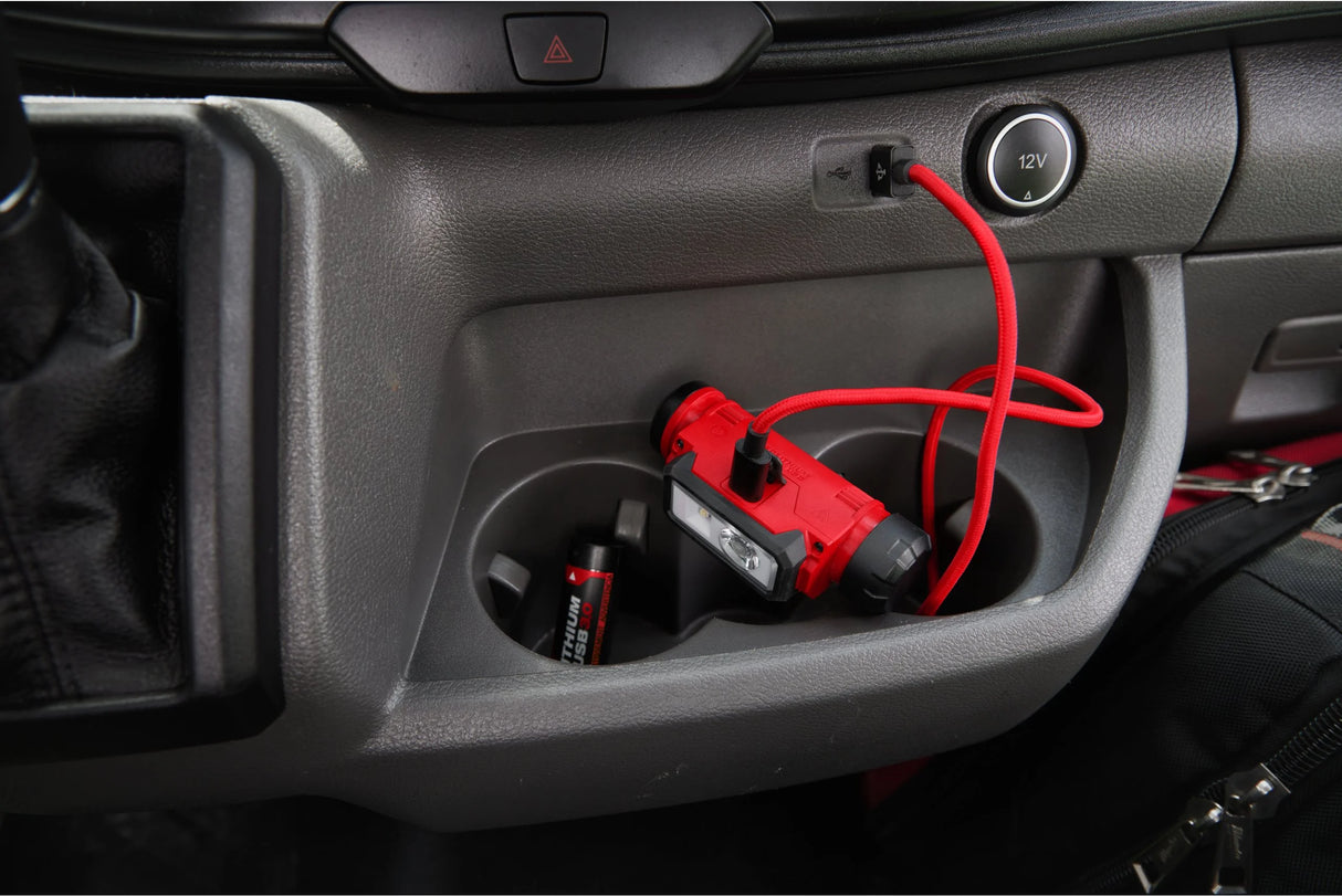 Milwaukee torcia frontale ricaricabile USB 600L