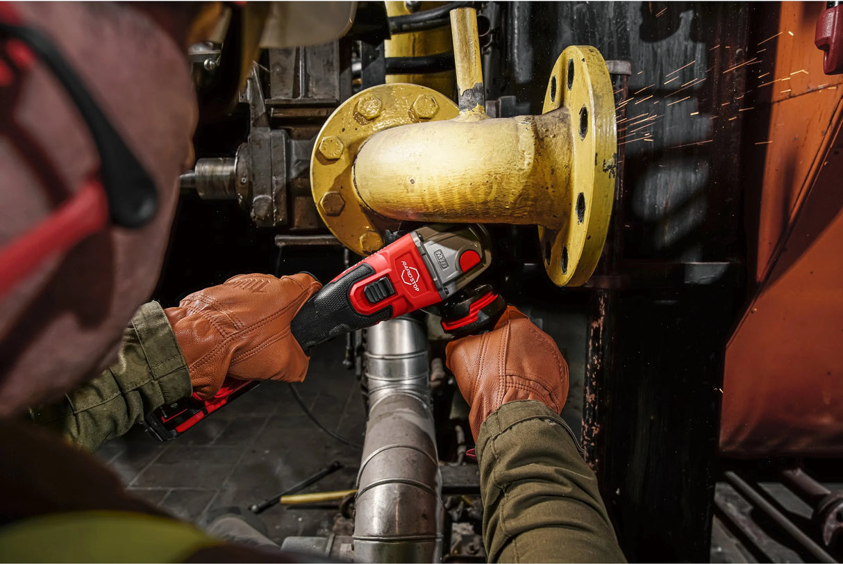 Milwaukee smerigliatrice angolare 125 mm con interruttore a slitta e freno M18 FUEL™