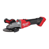Milwaukee smerigliatrice angolare 125 mm a testa piatta con interruttore a slitta e freno M18 FUEL™