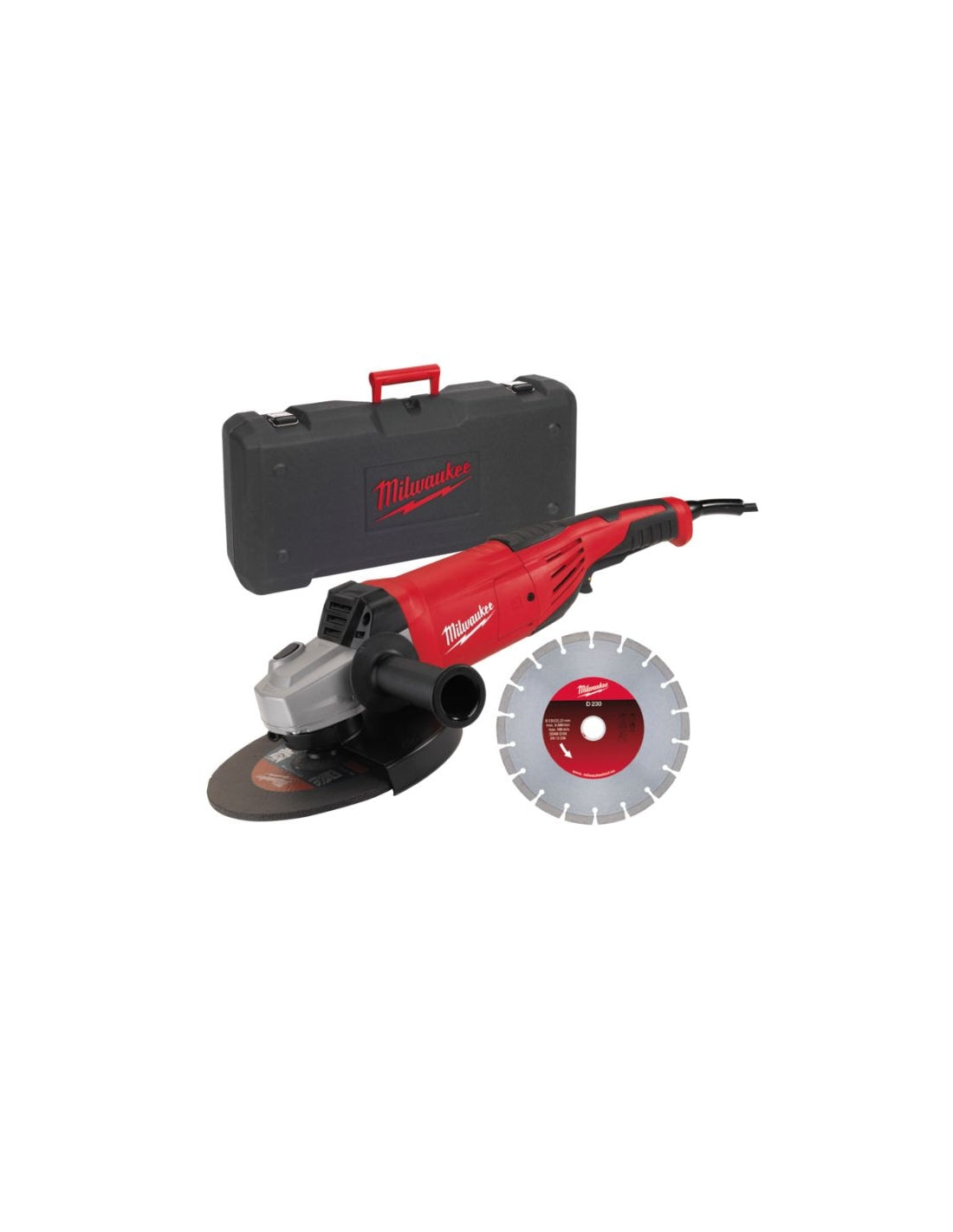 Milwaukee smerigliatrice 2200W con valigetta