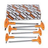 Serie di Chiavi Maschio Piegate con Impugnatura per Viti con Impronta Torx® Cromate