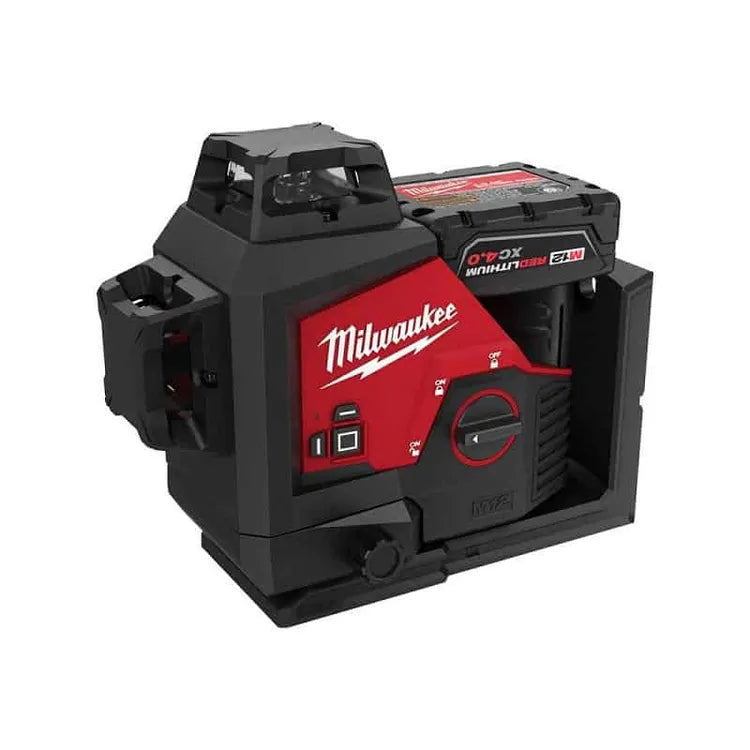 Milwaukee laser lineare verde M12™ a 3 linee 360°