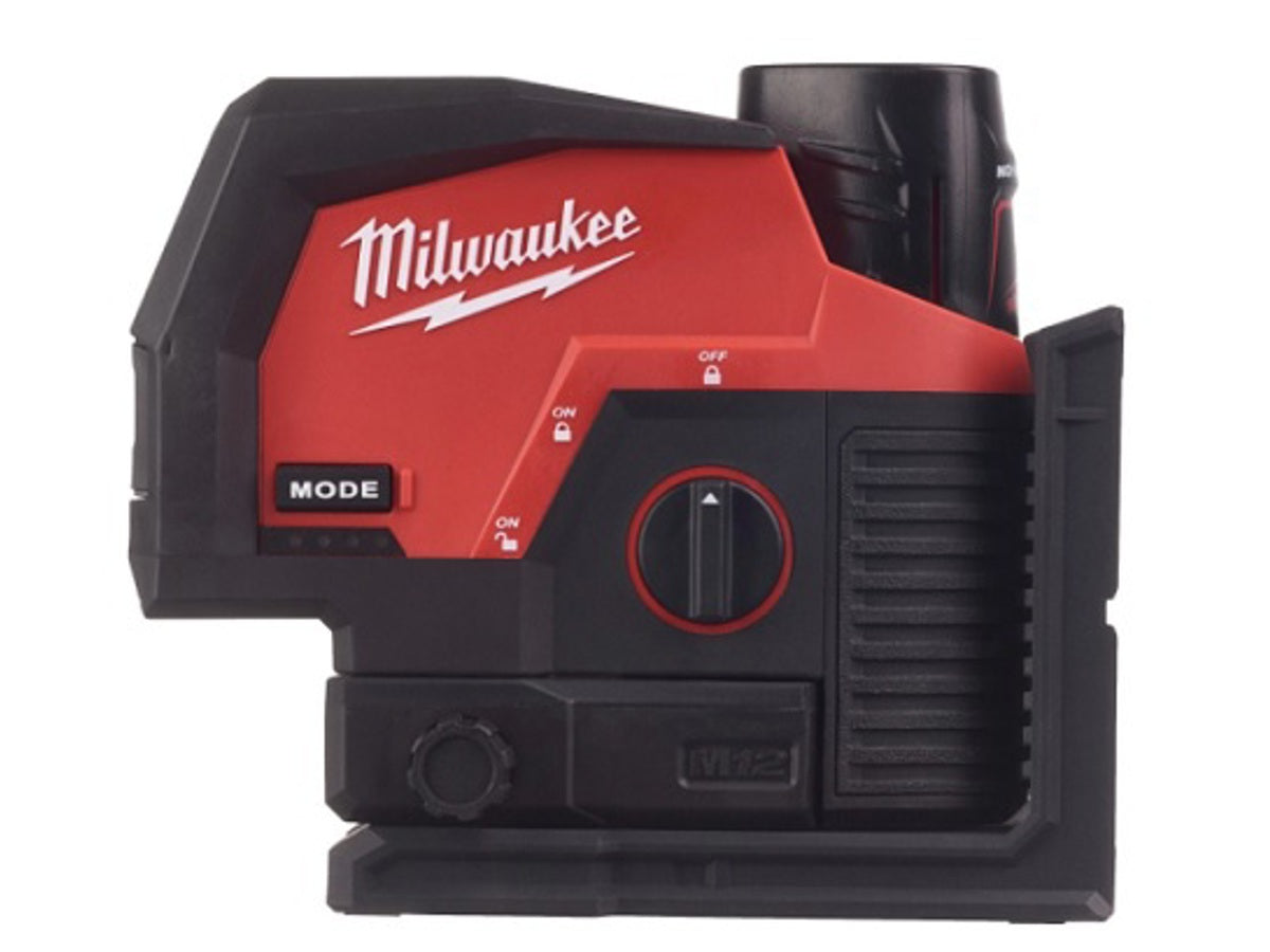 Milwaukee laser lineare verde M12™ a 2 linee
