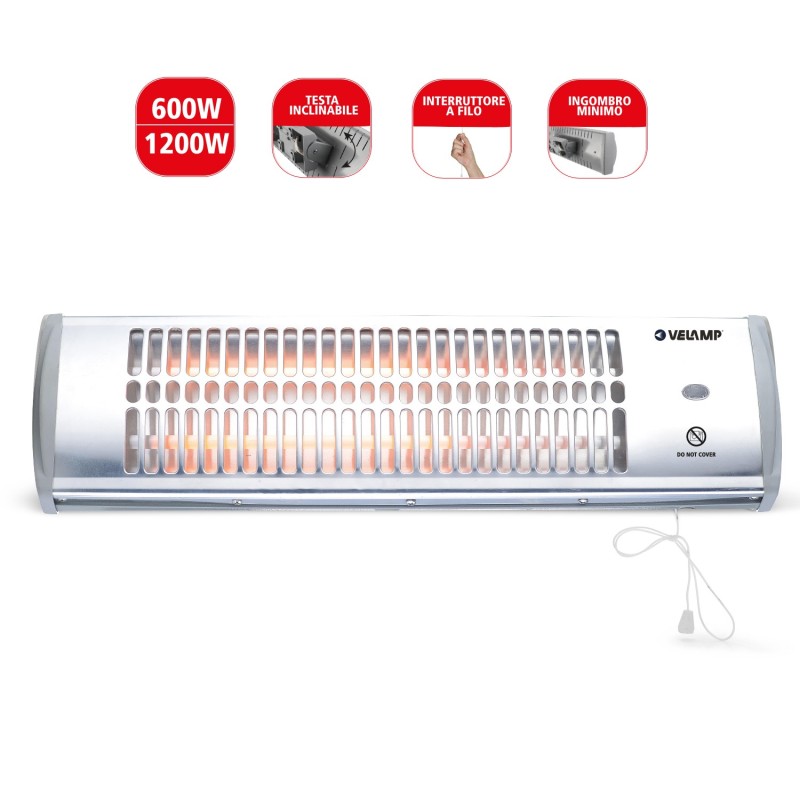 Stufetta a muro al quarzo 1200W