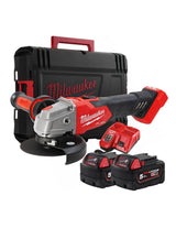 Milwaukee smerigliatrice angolare 125 mm con interruttore a slitta e freno M18 FUEL™
